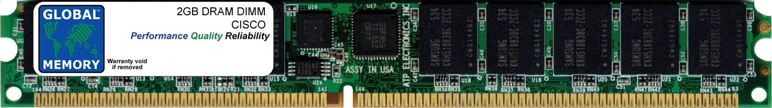 2GB DRAM DIMM MEMORY RAM FOR CISCO 3925 / 3945 ROUTERS (MEM-3900-2GB)